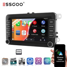 Autoradio Android 14 Carplay GPS NAV RDS For VW GOLF 5 6 Caddy Touran Polo Skoda
