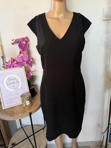 Robe fourreau noire taille - robe,