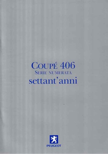Catalogue brochure peugeot 406 - catalogue,
