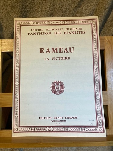 Rameau victoire partition - rameau,