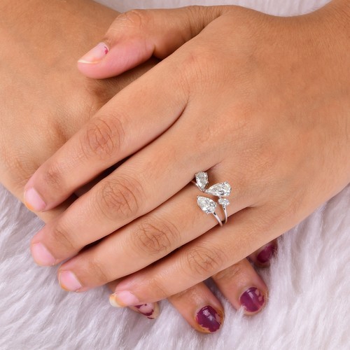 14k blanc solide 46ct - blanc, 1.46ct