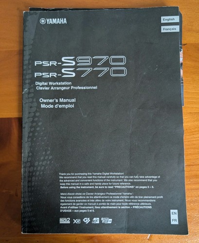Yamaha psr s970 - yamaha, psr-s770
