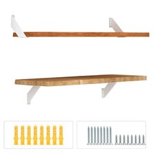 Équerre Étagère 15 CM Blanche Equerres pour Etagères Murales Triangle à 90 De...