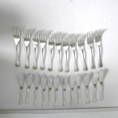 Piece fish service metal - 24,