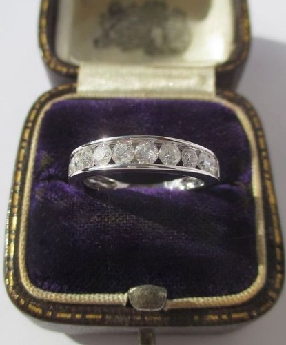 Bague demie alliance blanc - bague,