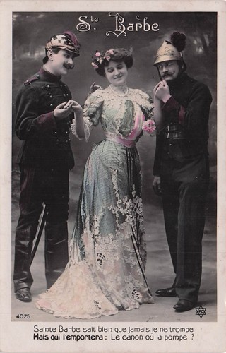 Carte postale thème pompier - postale,