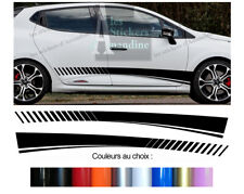 2 X BANDES BAS DE CAISSE POUR RENAULT CLIO 4 AUTOCOLLANT STICKER BD805N-1