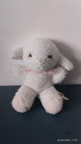 Vintage doudou peluche mouton - peluche,