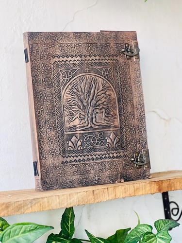 Livre vierge journal - en, cuir