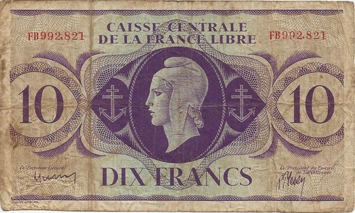 Billet francs caisse - francs,