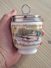 Double Egg Coddler Cuit Oeuf Grand Modèle. Porcelaine Anglaise