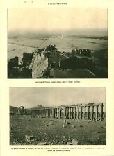 Document ancien dans le désert Syrien 1927 issu de magazine