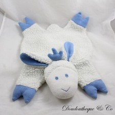 Peluche range pyjama mouton FRANÇOISE SAGET vintage blanc bleu 43 cm (CEMO)