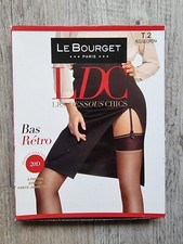 LE BOURGET LES DESSOUS CHICS BAS RETRO pour PORTE JARRETELLE - ROUGE/OPERA T2