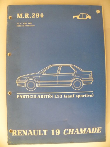 Manuel atelier renault 19 - manuel,