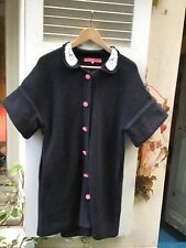 Veste laine noire col