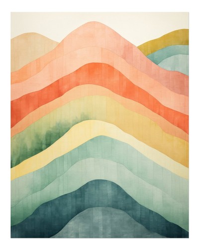 Vagues abstraites art - , mural