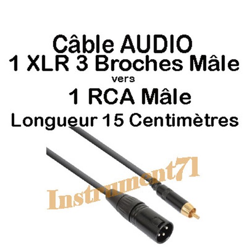 Câble adaptateur xlr mâle - câble,