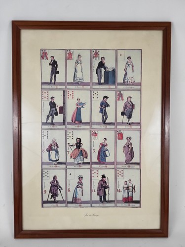 Lithographie jeu du - "le,