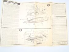 HELLER - COTRE ALBATROS - PLAN DE MONTAGE + 2 PIECES - N° L400 - 1962 -