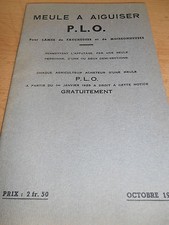 catalogue de meule a aiguiser année 1934 ( ref 7 )
