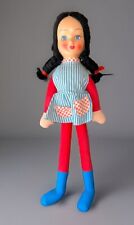 Poupée Vintage Corps Tissu Longues Jambes Env 45 Cm ( Poupée De Foire?)