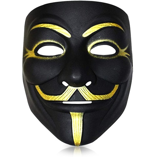 Masque anonymous noir pvc - anonymous,