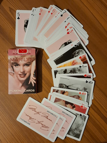Jeu cartes marilyn - 54,