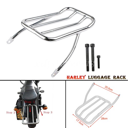Moto chrome porte - moto, porte-bagages