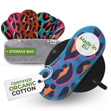 Protege Slip Lavable Bio Coton Lot de 7 S Protège Slip Reutilisable FABRIQUÉE...