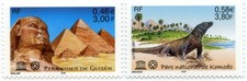 Timbres de Service France n°124 et 125