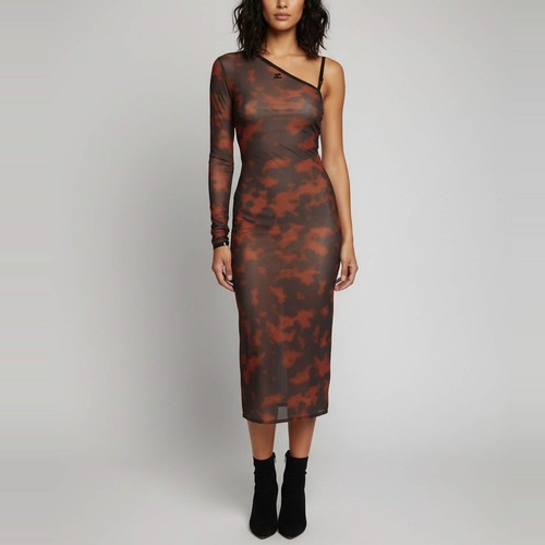 Robe moulante une épaule - robe,