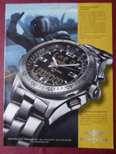 2/2002 PUB MONTRE BREITLING B-1 WATCH CHRONOGRAPH ORIGINAL  AD