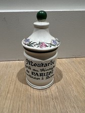 ANCIEN  POT  DE  MOUTARDE   PARIZOT    (Digoin)