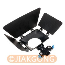 Matte Box Sunshade for 15mm Rail Rod Support DSLR 5DII 60D D90 550D 600D Camera