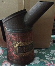 broc bec verseur à huile MOTUL en tôle- (oil can tin),  automobilia vintage 