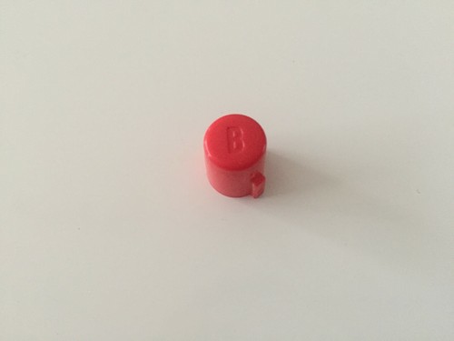 Bouton manette violette - b,