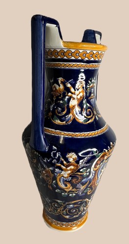 Grand vase gien décor - grand,