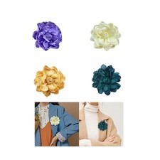 Broche de fleur en tissu