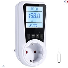 Vinabo Wattmètre Prise Compteur d'Énergie,Prise Compteur d'Énergie Nu