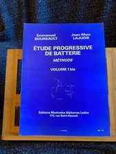 Boursault Lajudie Etude progressive batterie méthode partition 1bis / 2 Leduc