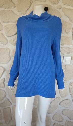Pull col roulé bleu marque - , an