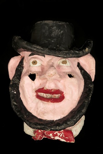 Imposant ancien masque - , de