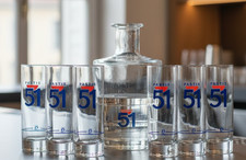 Lot Pastis 51 : carafe + 6