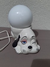 Lampe vintage chien en céramique – pièce unique et pleine de caractère