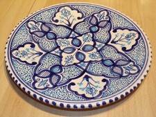 Assiette / plat à couscous type marocain ( diamètre 27,4 cm )