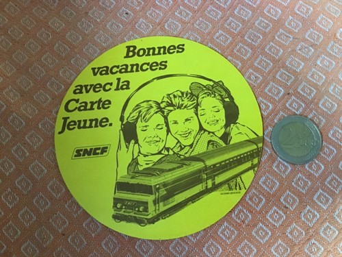 Autocollant sncf carte jeune - sncf,