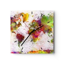 Horloge murale en verre