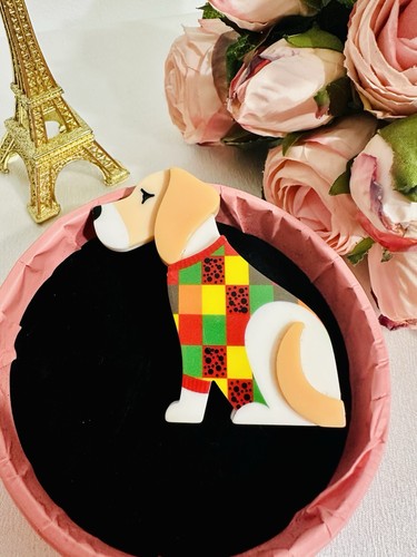 Broche chien patchwork - 🐶,