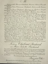  THIEBAUT RICHARD Lenepveu Mignot FAIRE PART Anquetin Bicheray Supervielle 1904 